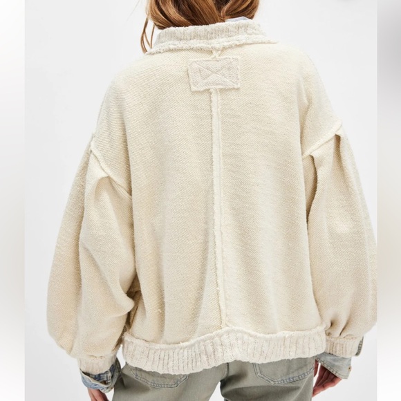 NEW We The Free Cream Cozy Cardigan - Cute in This Cardi in Tea - Picture 8 of 10